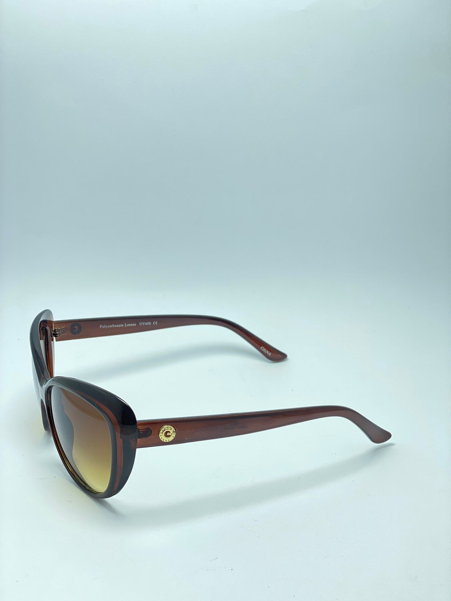 Brown Cateye Sunglasses For Women.polycarbonate lenses