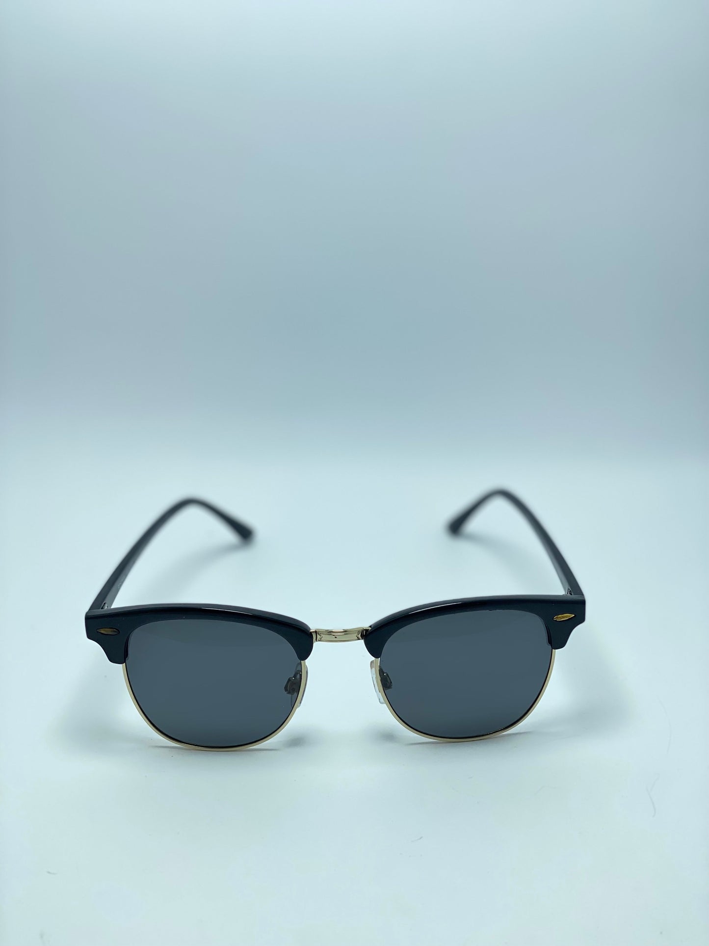 GQUEEN Classic Horn Rimmed Semi Rimless Sunglasses for Men