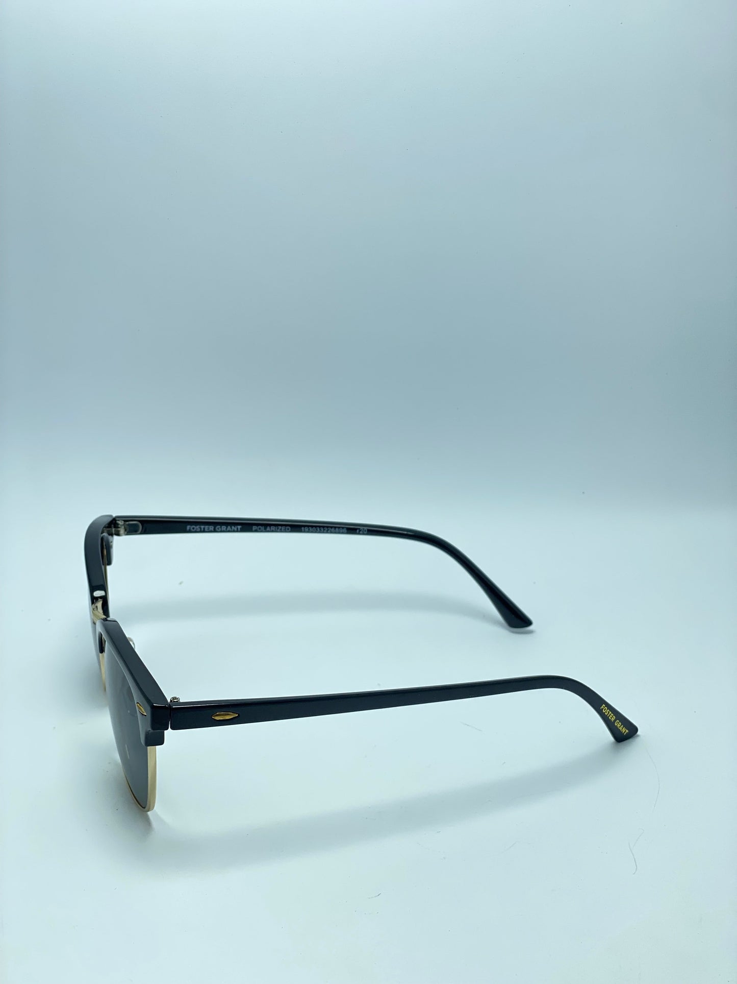 GQUEEN Classic Horn Rimmed Semi Rimless Sunglasses for Men