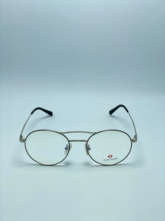 E.DE NARDI DOUBLE BRIDGE METAL FRAME FOR MEN
