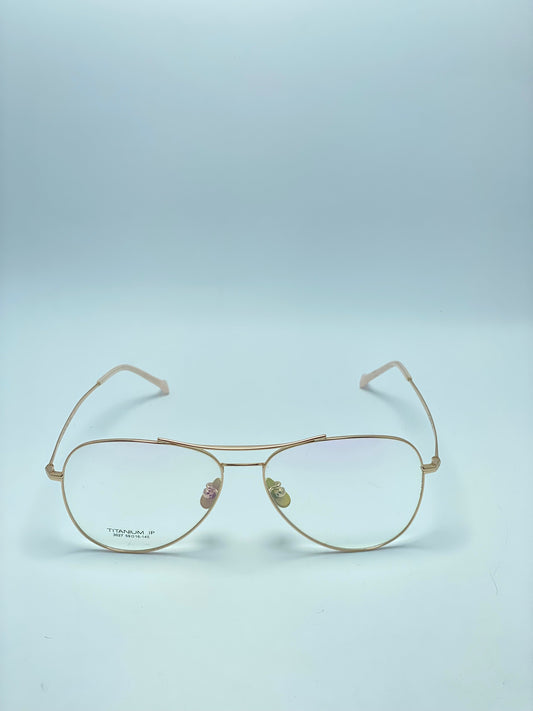 TITANIUM IP DOUBLE BRIDGE METAL FRAME FOR MEN