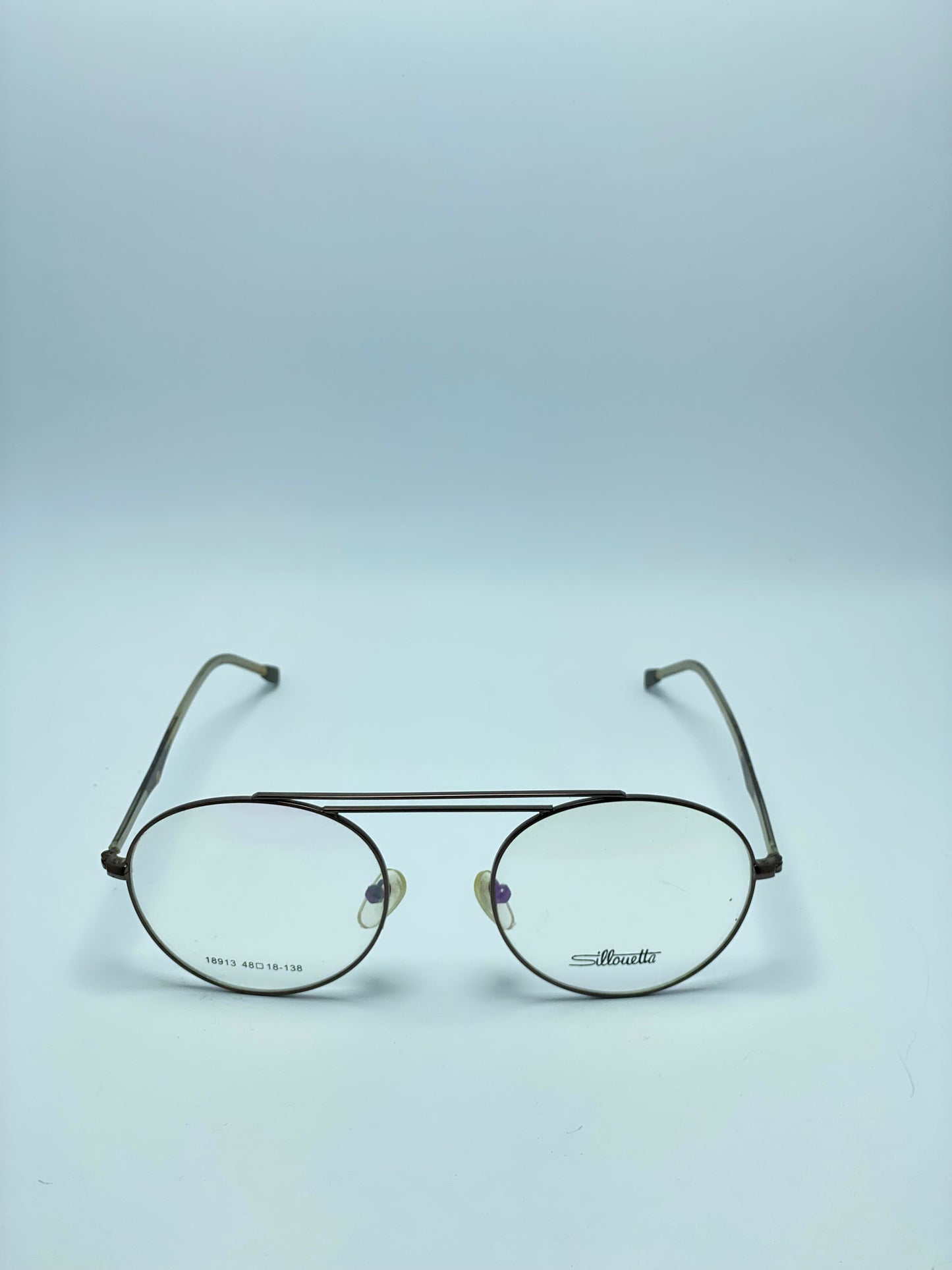 SILLOUETTA ROUNDED DOUBLE BRIDGE METAL FRAME FOR MEN