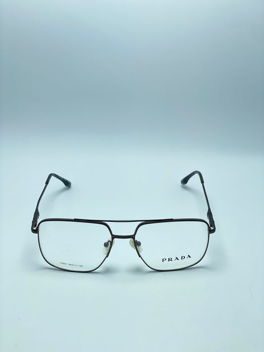 PRADA DOUBLE BRIDGE METAL FRAME FOR MEN