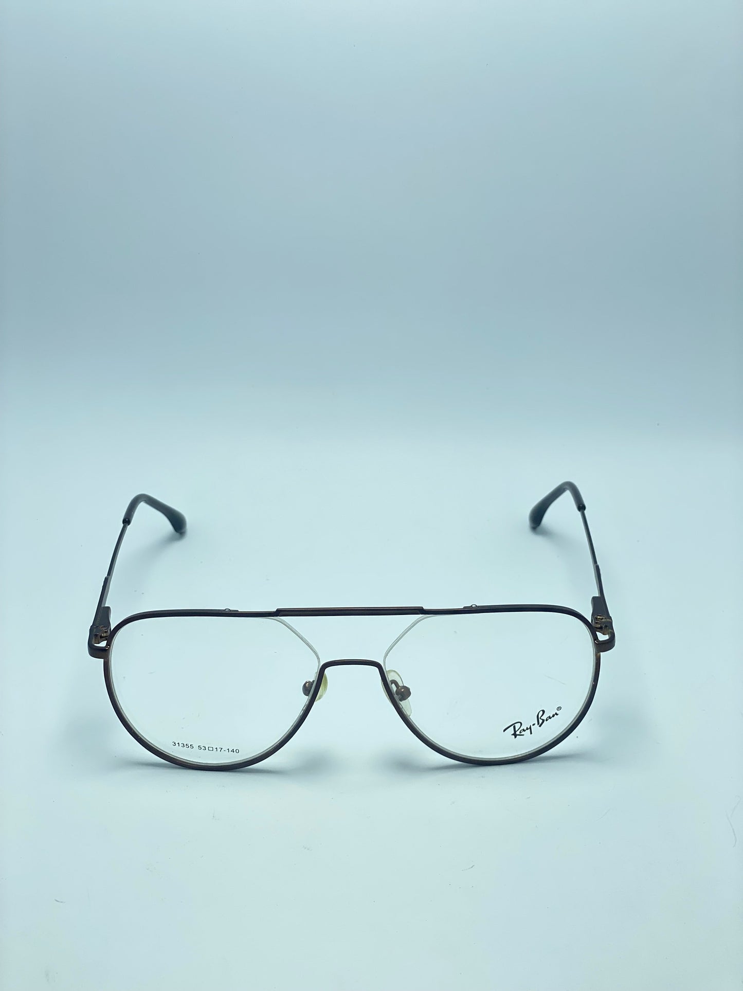RAY BAN BLACK DOUBLE BRIDGE METAL FRAME FOR MEN