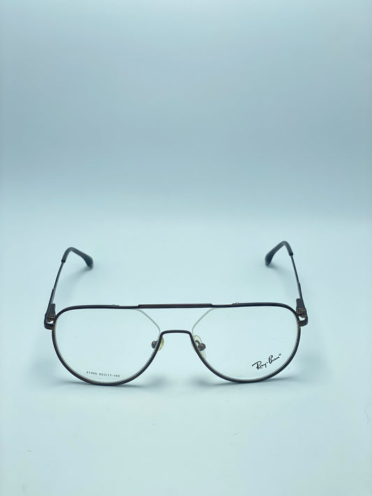 RAY BAN BLACK DOUBLE BRIDGE METAL FRAME FOR MEN