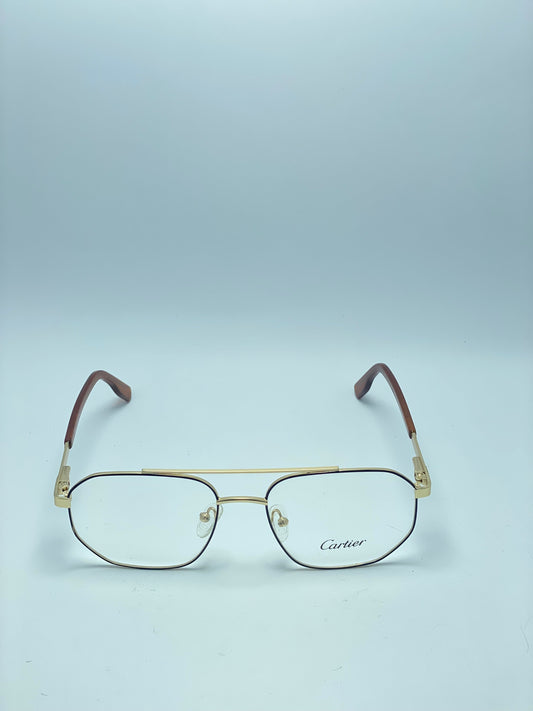 CARTIER DOUBLE BRIDGE METAL FRAME FOR MEN