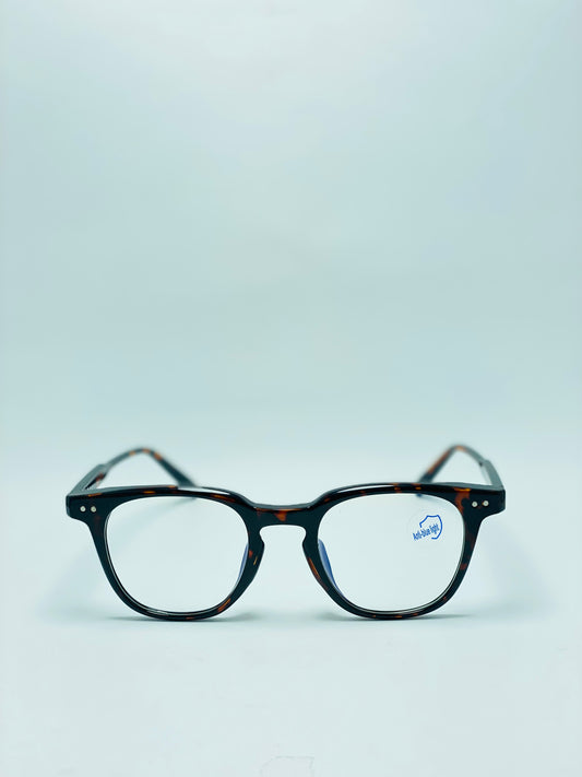 BLUE FILTER UV PROTECTION JUSTIN TORTOISE SQUARE UNISEX FRAME